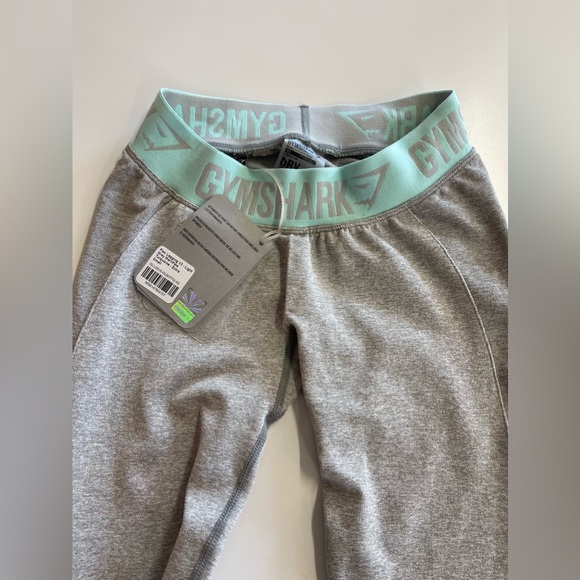 NWT Gymshark Flex Legging V3 light grey / turquoise sz XS - Picture 7 of 9